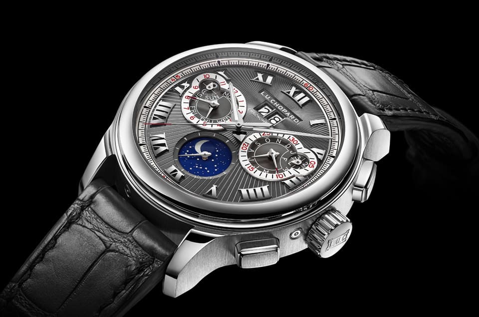 「罕見(jiàn)雙認(rèn)證高工藝規(guī)格」蕭邦L.U.C萬(wàn)年歷計(jì)時(shí)碼表-復(fù)刻表