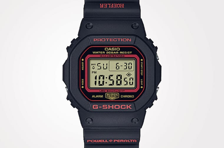 G-SHOCK與滑板冠軍選手、品牌三方聯(lián)名DW-5600方表散發(fā)濃濃街頭藝術(shù)風(fēng)格-復(fù)刻表