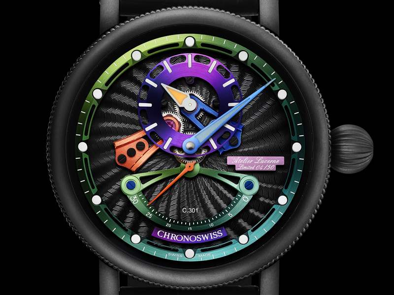 Chronoswiss推出Open Gear ReSec Candy Shop整時(shí)器布局腕表：糖果派對-復(fù)刻表