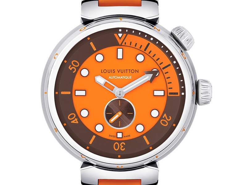 Louis Vuitton推出橙色和綠色版Tambour Street Diver潛水腕表-復刻表