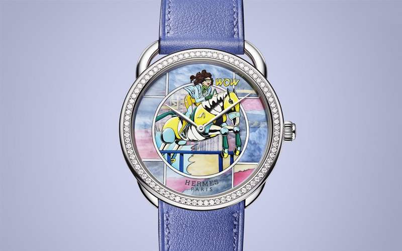 Hermès推出Arceau WOW微繪工藝表盤(pán)腕表-復(fù)刻表
