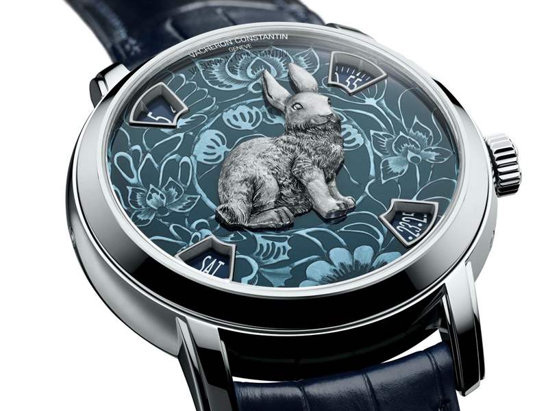江詩丹頓推出Métiers d’Art The Legend of the Chinese Zodiac Rabbit「兔年」生肖主題金雕腕表-復(fù)刻表