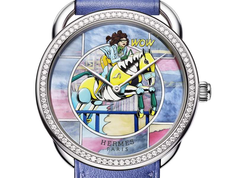 Hermès推出Arceau WOW微繪工藝表盤(pán)腕表-復(fù)刻表