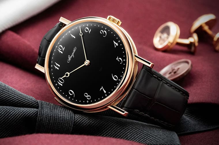 寶琺璣Classique 7637三問(wèn)表改換玫瑰金表殼搭黑色琺瑯面盤表背依舊令人超驚艷-復(fù)刻表