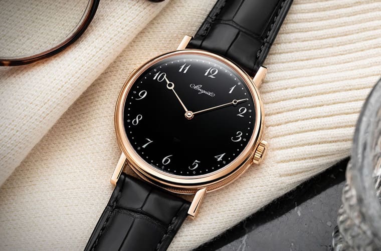 寶琺璣Classique 7637三問(wèn)表改換玫瑰金表殼搭黑色琺瑯面盤表背依舊令人超驚艷-復(fù)刻表