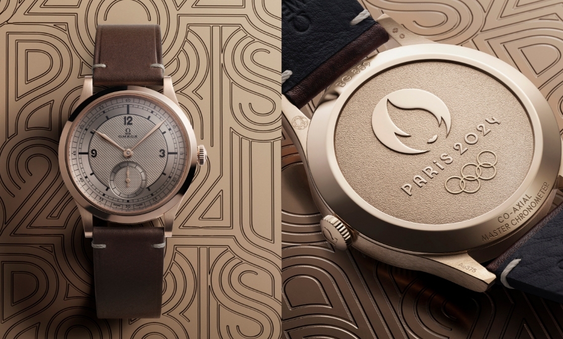 青銅金再現(xiàn)CK 859復(fù)古設(shè)計，向奧運(yùn)獎牌致敬！ OMEGA加推巴黎2024年奧運(yùn)會青銅金腕表-復(fù)刻表