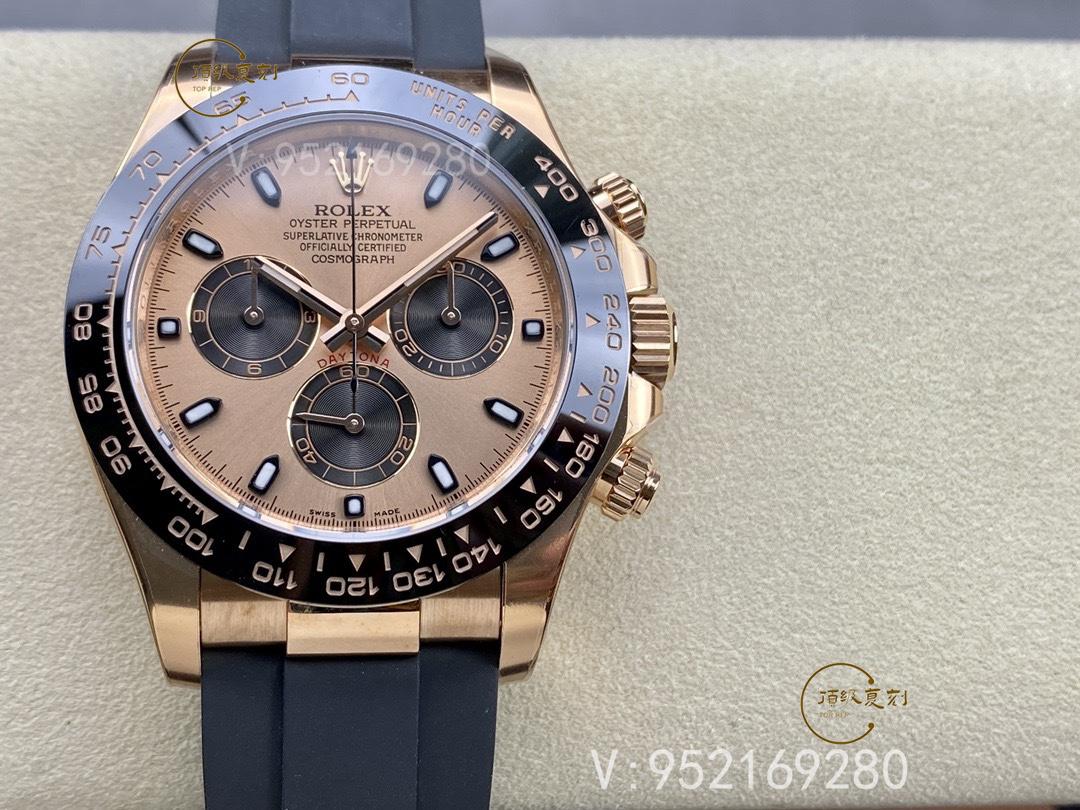 Clean廠C廠勞力士迪通拿全玫瑰金腕表4130機(jī)芯版本詳細(xì)評測-復(fù)刻表