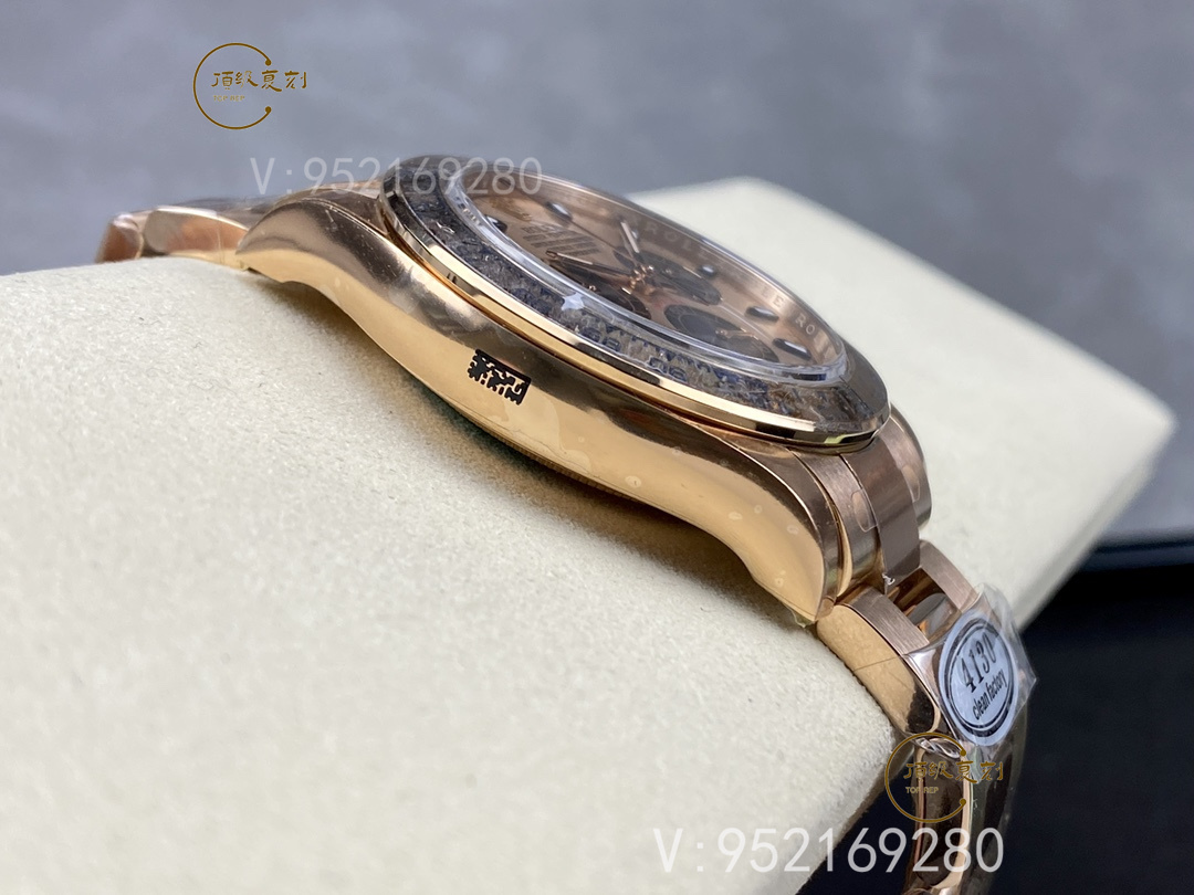 Clean廠C廠勞力士迪通拿全玫瑰金腕表4130機(jī)芯版本詳細(xì)評測-復(fù)刻表