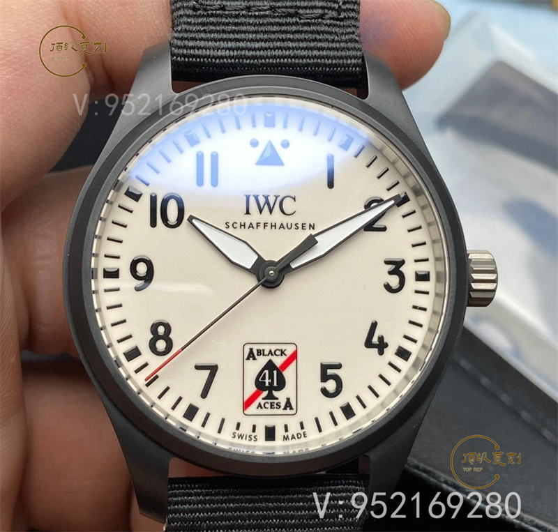 M+廠萬國馬克飛行員黑桃A超級夜光表如何，表盤夜光對版嗎-復刻表