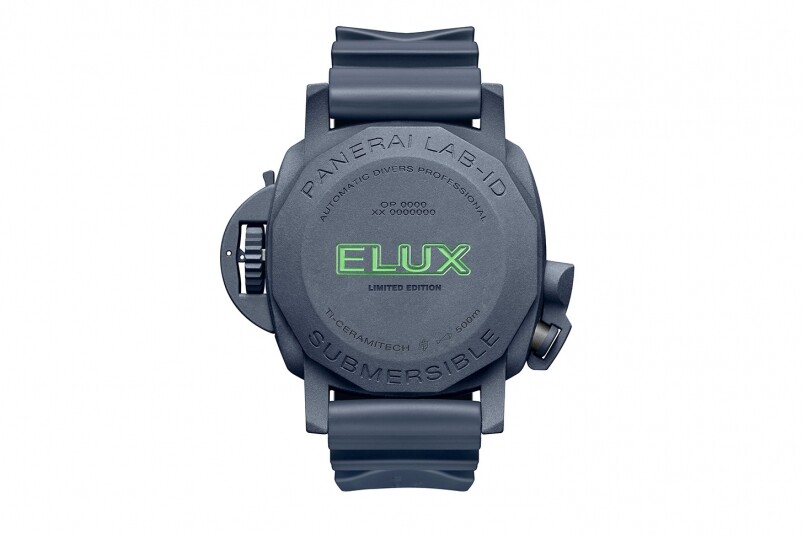 夜光功能新高度！ Panerai全新Submersible Elux LAB-ID腕表 以純機械一鍵開關發光系統-復刻表