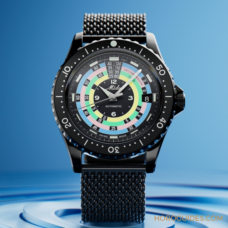 漆黑中的復古“彩虹圈”！ MIDO再度推出Ocean Star Decompression Timer 1961復刻限量版-復刻表