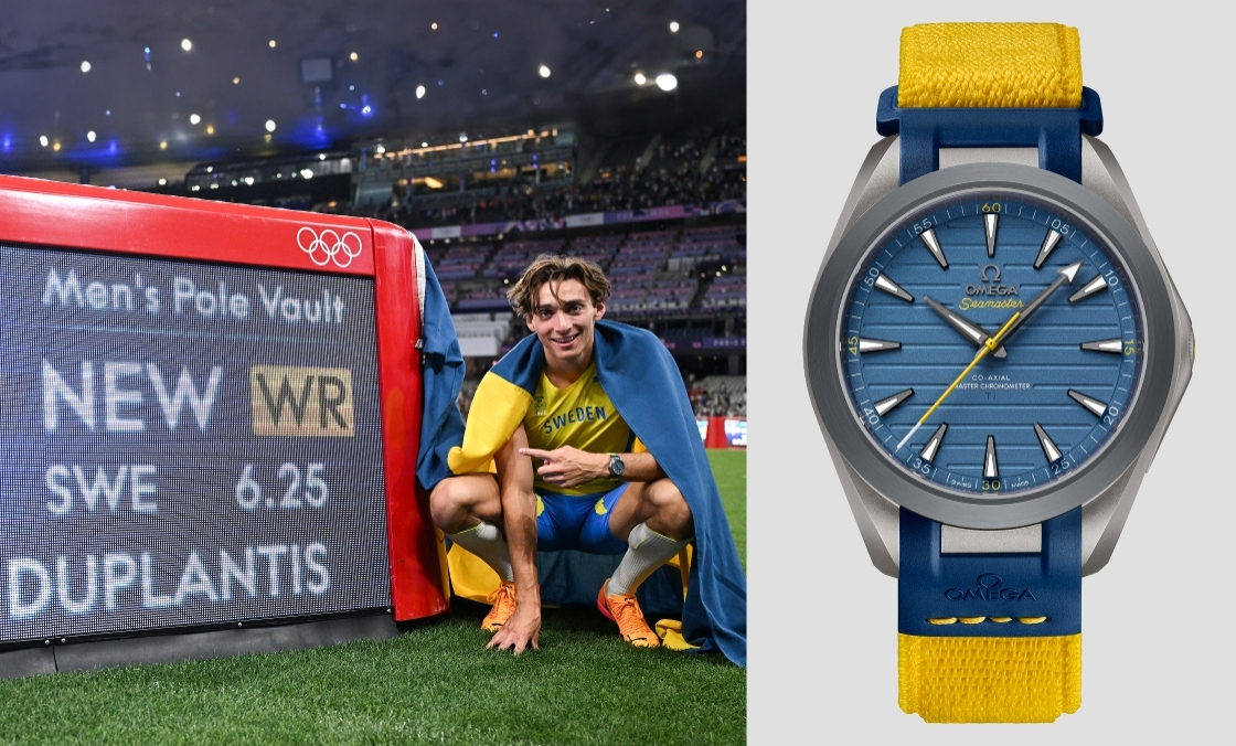 超輕鈦金! OMEGA為奧運金牌得主Armand Duplantis推出新款Seamaster Aqua Terra Ultra Light-復刻表