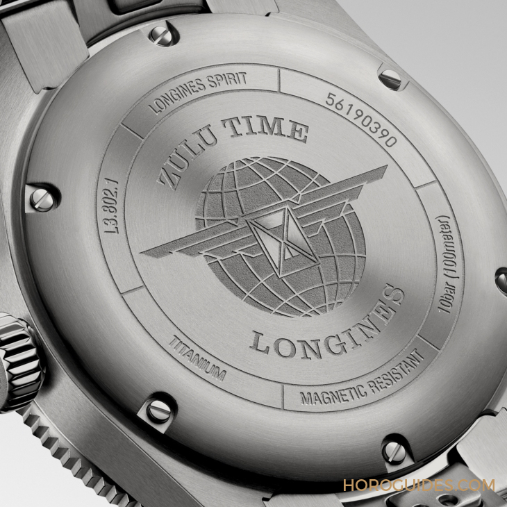 LONGINES Spirit再掀熱潮！ Spirit Zulu Time鈦金屬腕表與計(jì)時(shí)秒表間金新色登場(chǎng)-復(fù)刻表