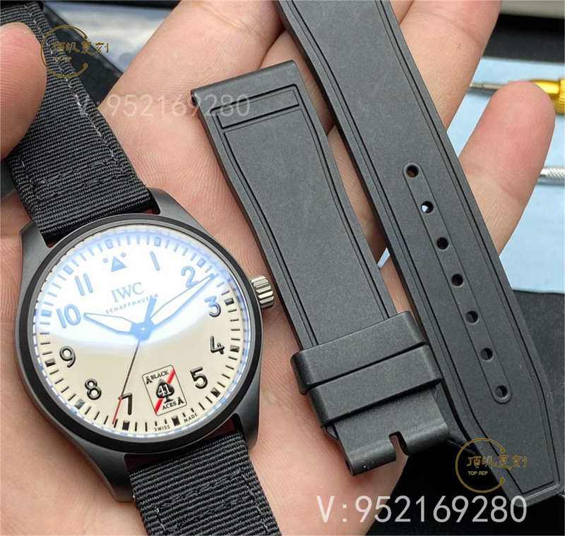 M+廠萬國馬克飛行員黑桃A超級夜光表如何，表盤夜光對版嗎-復刻表