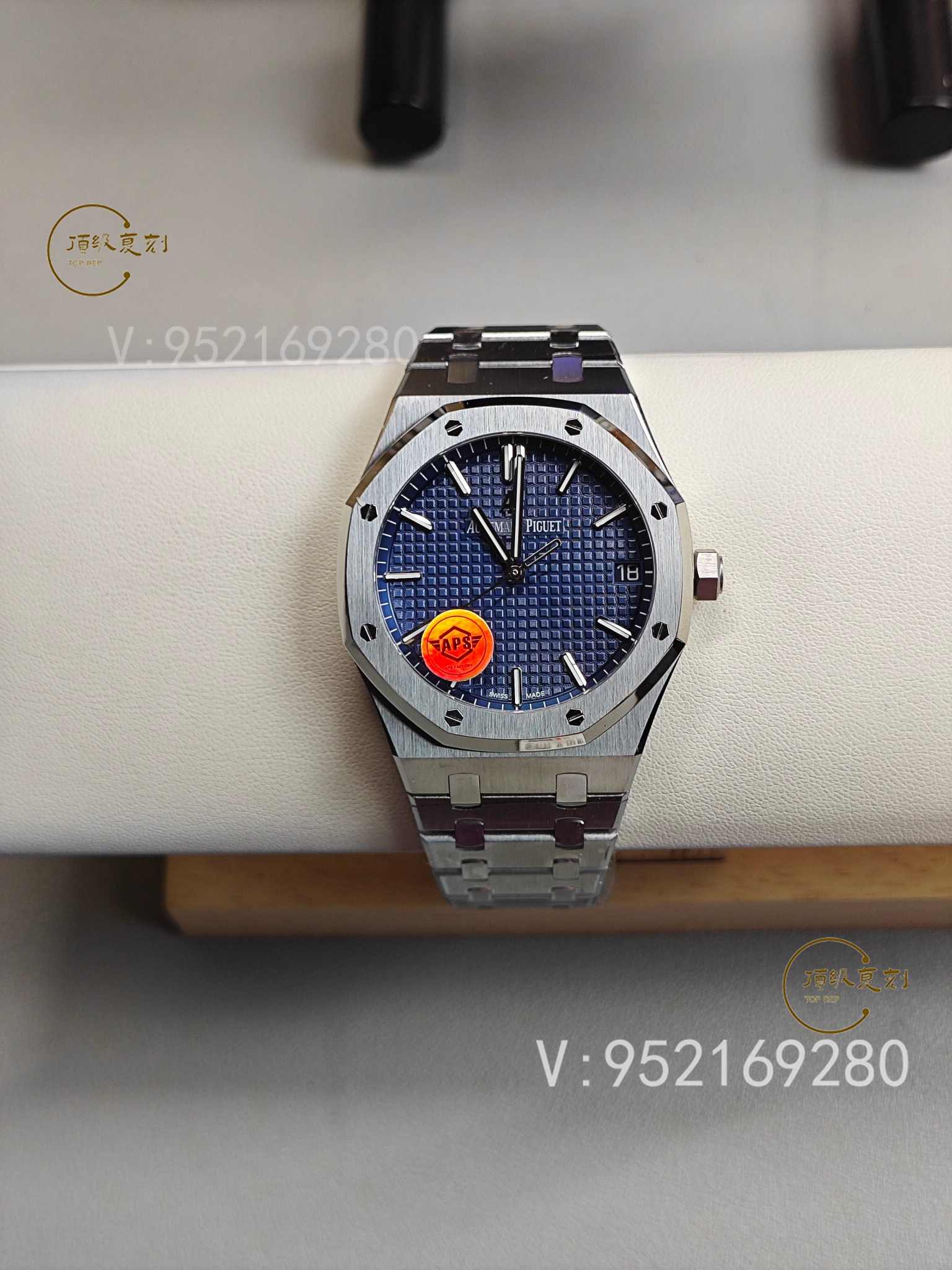 深入解析APS愛彼復(fù)刻表15500藍(lán)面版：4302一體機(jī)芯與原裝同步功能-復(fù)刻表