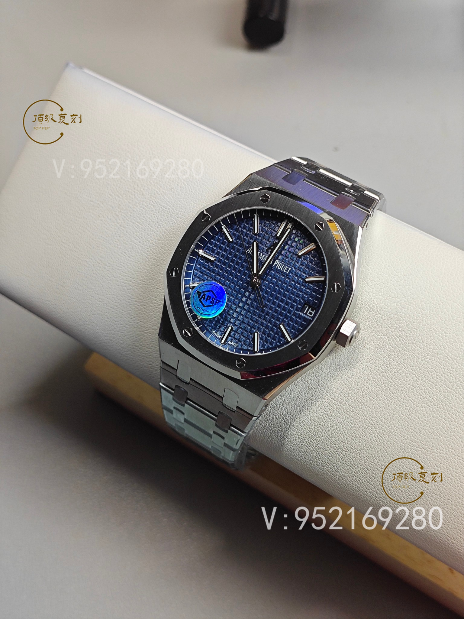 深入解析APS愛彼復(fù)刻表15500藍(lán)面版：4302一體機(jī)芯與原裝同步功能-復(fù)刻表