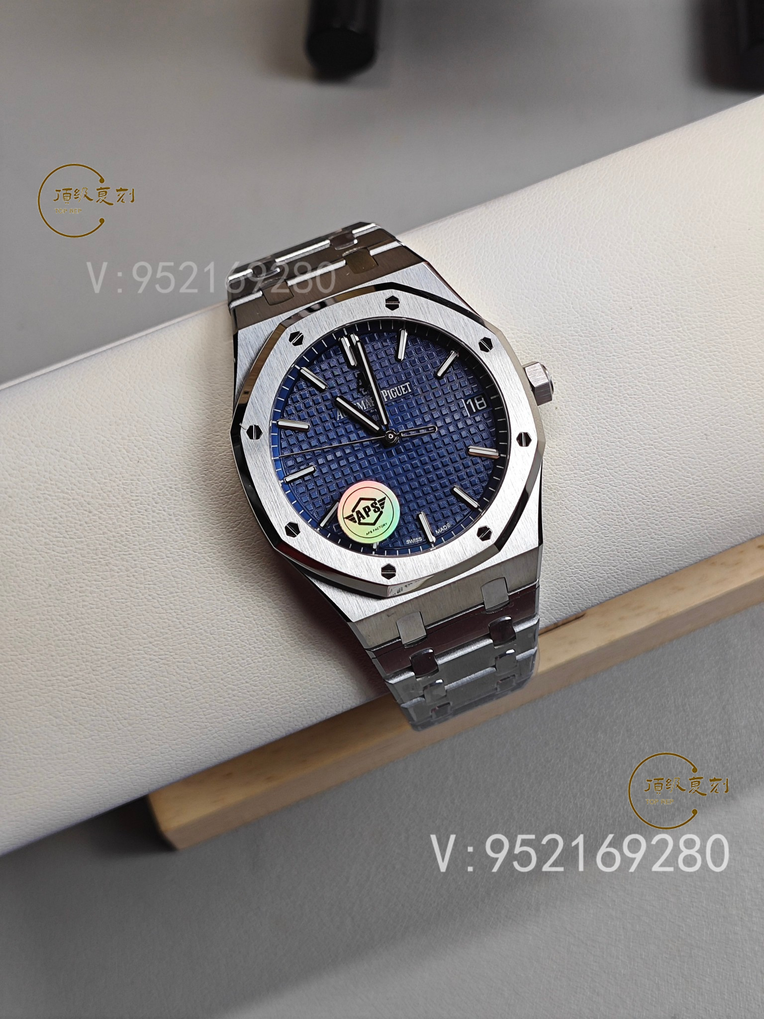 深入解析APS愛彼復(fù)刻表15500藍(lán)面版：4302一體機(jī)芯與原裝同步功能-復(fù)刻表