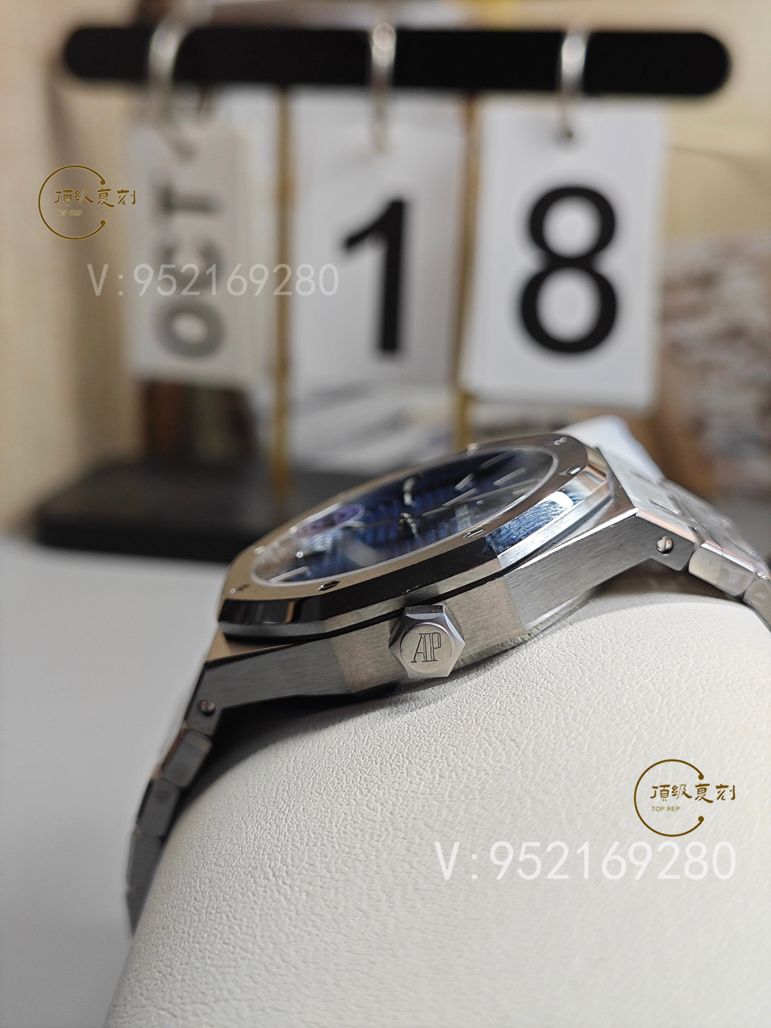 深入解析APS愛彼復(fù)刻表15500藍(lán)面版：4302一體機(jī)芯與原裝同步功能-復(fù)刻表