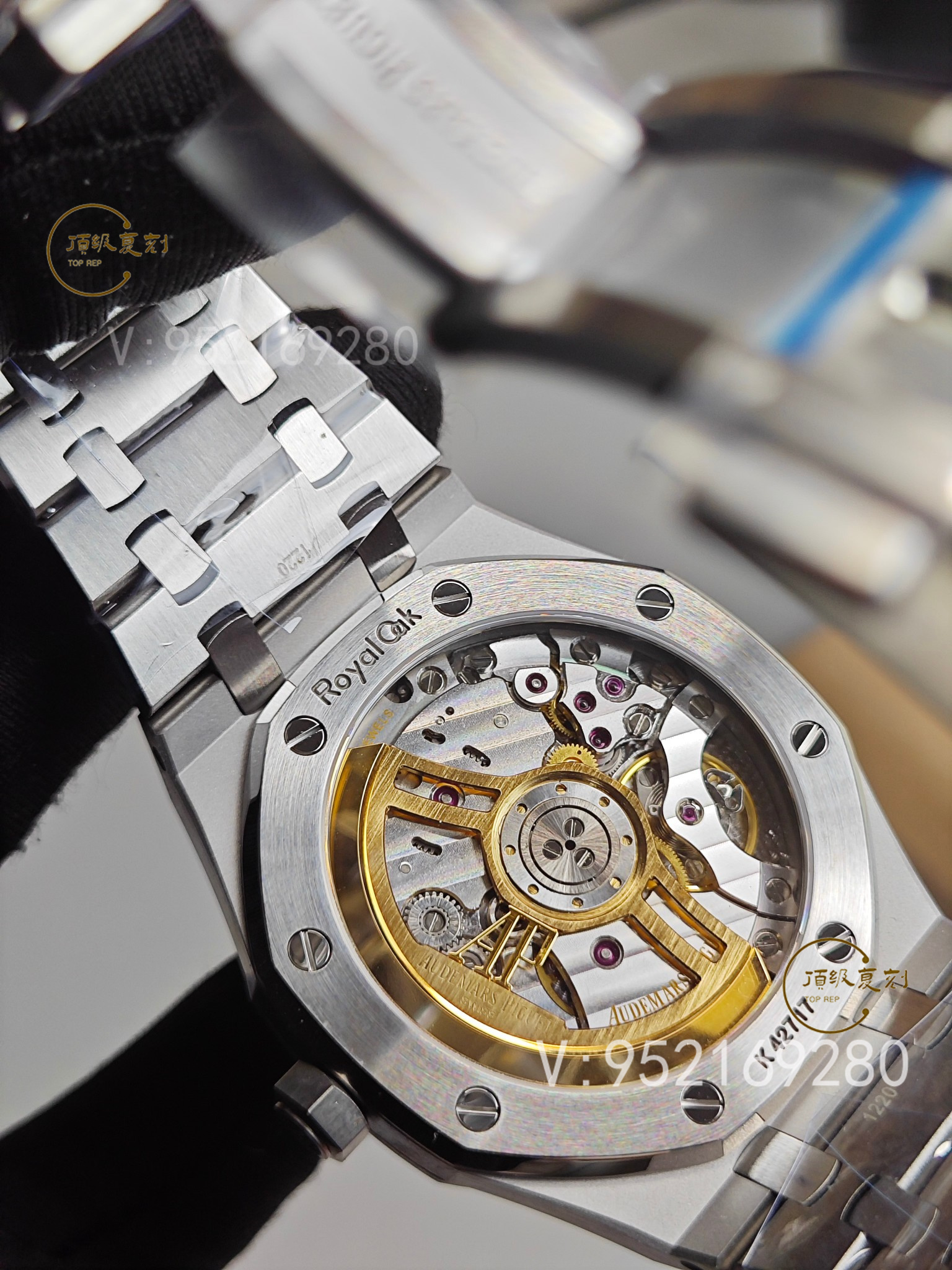 深入解析APS愛彼復(fù)刻表15500藍(lán)面版：4302一體機(jī)芯與原裝同步功能-復(fù)刻表